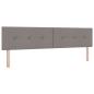Preview: Ottoman-Bett mit Matratze und LED Taupe 200 x 200 cm Stoff