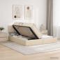 Preview: LED-Speicherbett mit Matratze Creme 180 x 200 cm Stoff
