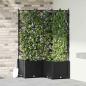 Preview: ARDEBO.de - Garten-Pflanzgefäß 3 stk. Schwarz 80 x 80 x 143 cm PP