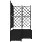 Preview: Garten-Pflanzgefäß 3 stk. Schwarz 80 x 80 x 143 cm PP