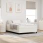 Preview: ARDEBO.de - Boxspringbett Creme 140 x 200 cm Cordstoff