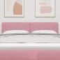 Preview: Kopfteil Rosa 144 cm Samt