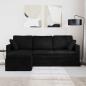 Preview: Sofa Schwarz 198 x 134 x 80 cm Samt