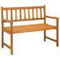 Preview: Gartenbank 2-Sitzanzahl 110 x 55 x 90 cm Massivholz Akazie