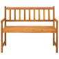 Preview: Gartenbank 2-Sitzanzahl 110 x 55 x 90 cm Massivholz Akazie