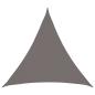 Preview: ARDEBO.de - Sonnensegel Dreieckig 2 x 2 x 2 m HDPE Hellgrau