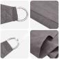 Preview: Sonnensegel Dreieckig 2 x 2 x 2 m HDPE Hellgrau