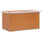 Preview: Außenlagerbox Holz 129 x 67 x 65 cm Verzinkter Stahl