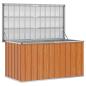 Preview: Außenlagerbox Holz 129 x 67 x 65 cm Verzinkter Stahl