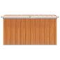 Preview: Außenlagerbox Holz 129 x 67 x 65 cm Verzinkter Stahl