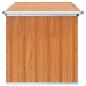 Preview: Außenlagerbox Holz 129 x 67 x 65 cm Verzinkter Stahl