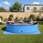 Preview: ARDEBO.de - Pool Bodenschutzmatte 49 stk. Ø 408 cm Rund EVA-Schaum Blau