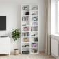 Preview: ARDEBO.de - CD Regal 2 Stk. Wei? 33 x 23,5 x 175 cm Holzwerkstoff