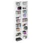 Preview: CD Regal 2 Stk. Wei? 33 x 23,5 x 175 cm Holzwerkstoff