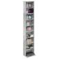 Preview: CD Regal Betongrau 33 x 23,5 x 175 cm Holzwerkstoff