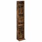 Preview: CD Regal Raucheiche 33 x 23,5 x 175 cm Holzwerkstoff