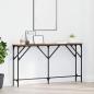Preview: ARDEBO.de - Konsolentisch Altholz 140 x 23 x 75 cm Schichtholz und Metall
