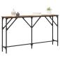 Preview: Konsolentisch Altholz 140 x 23 x 75 cm Schichtholz und Metall