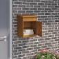 Preview: ARDEBO.de - Paketdrop-Box mit Tür Rostig 47,5 x 38 x 59 cm Wetterfeststahl