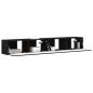 Preview: TV-Wandschrank 2 stk. Schwarz Holzwerkstoff
