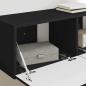 Preview: TV-Wandschrank 2 stk. Schwarz Holzwerkstoff