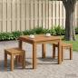 Preview: Couchtisch Natur 49 x 48,5 x 36 cm Massivholz Akazie