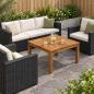 Preview: ARDEBO.de - Couchtisch Natur 60 x 60,5 x 36 cm Massivholz Akazie