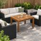 Preview: ARDEBO.de - Couchtisch Natur 49 x 60,5 x 36 cm Massivholz Akazie
