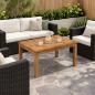 Preview: ARDEBO.de - Couchtisch Natur 49 x 68,5 x 36 cm Massivholz Akazie