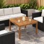 Preview: ARDEBO.de - Couchtisch Natur 80 x 80,5 x 45 cm Massivholz Akazie