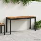 Preview: ARDEBO.de - Gartenbank 108,5 x 35 x 45 cm Massivholz Akazie Rechtwinklig