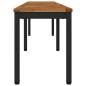 Preview: Gartenbank 201 x 35 x 45 cm Massivholz Akazie Rechtwinklig