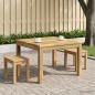 Preview: ARDEBO.de - Couchtisch Weiß 60 x 60,5 x 36 cm Massivholz Akazie