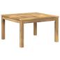 Preview: Couchtisch Weiß 60 x 60,5 x 36 cm Massivholz Akazie