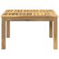 Preview: Couchtisch Weiß 60 x 60,5 x 36 cm Massivholz Akazie