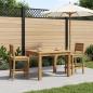Preview: Couchtisch Weiß 50 x 68,5 x 36 cm Massivholz Akazie