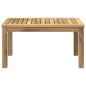 Preview: Couchtisch Weiß 50 x 68,5 x 36 cm Massivholz Akazie