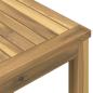 Preview: Couchtisch Weiß 80 x 80,5 x 45 cm Massivholz Akazie
