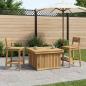 Preview: ARDEBO.de - Gartenkaffee Tisch aus massivem Akazienholz höhenverstellbar