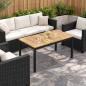 Preview: ARDEBO.de - Couchtisch Weiß und Schwarz 49 x 100,5 x 45 cm