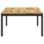 Preview: Couchtisch Weiß und Schwarz 80 x 80,5 x 45 cm Massivholz Akazie