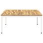 Preview: Couchtisch Wei? 98 x 100,5 x 45 cm Massivholz Akazie