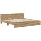 Preview: Bettgestell mit Kopfteil Artisan-Eiche 200 x 200 cm
