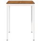 Preview: Gartenbar-Tisch NAARDEN Natur und Weiß 80 x 80,5 x 105 cm