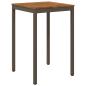 Preview: Gartenbar-Tisch Natur und Kaffee 70 x 68,5 x 105 cm