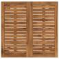 Preview: Gartenbar-Tisch Natur und Kaffee 70 x 68,5 x 105 cm