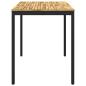 Preview: Gartenbar-Tisch Weiß und Schwarz 147 x 88,5 x 105 cm