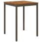 Preview: Gartenbar-Tisch NAARDEN Natur und Kaffee 80 x 80,5 x 105 cm