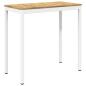 Preview: Gartenbar-Tisch Weiß 108,5 x 55 x 105 cm Massivholz Akazie