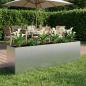Preview: ARDEBO.de - Garten-Pflanzgefäß Silber 200 x 40 x 60 cm Verzinkter Stahl